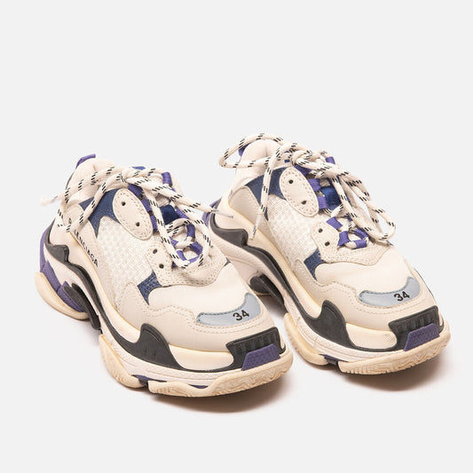 Balenciaga Purple Triple S Chunky Sneakers