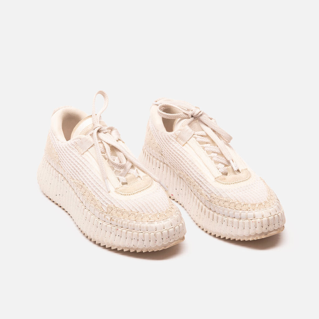 Chloe Nama Suede Mesh Sneakers