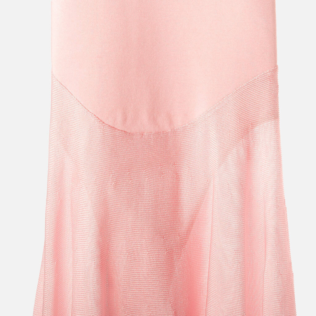 Alaia Pink Viscose Halter Mini Dress