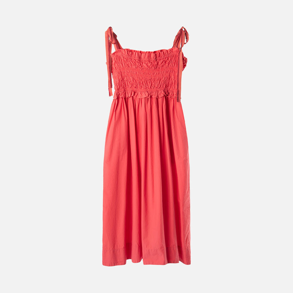 Ulla Johnson Pink Cotton Midi Dress