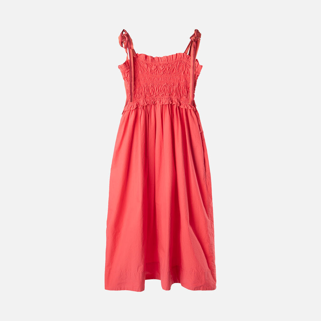 Ulla Johnson Pink Cotton Midi Dress