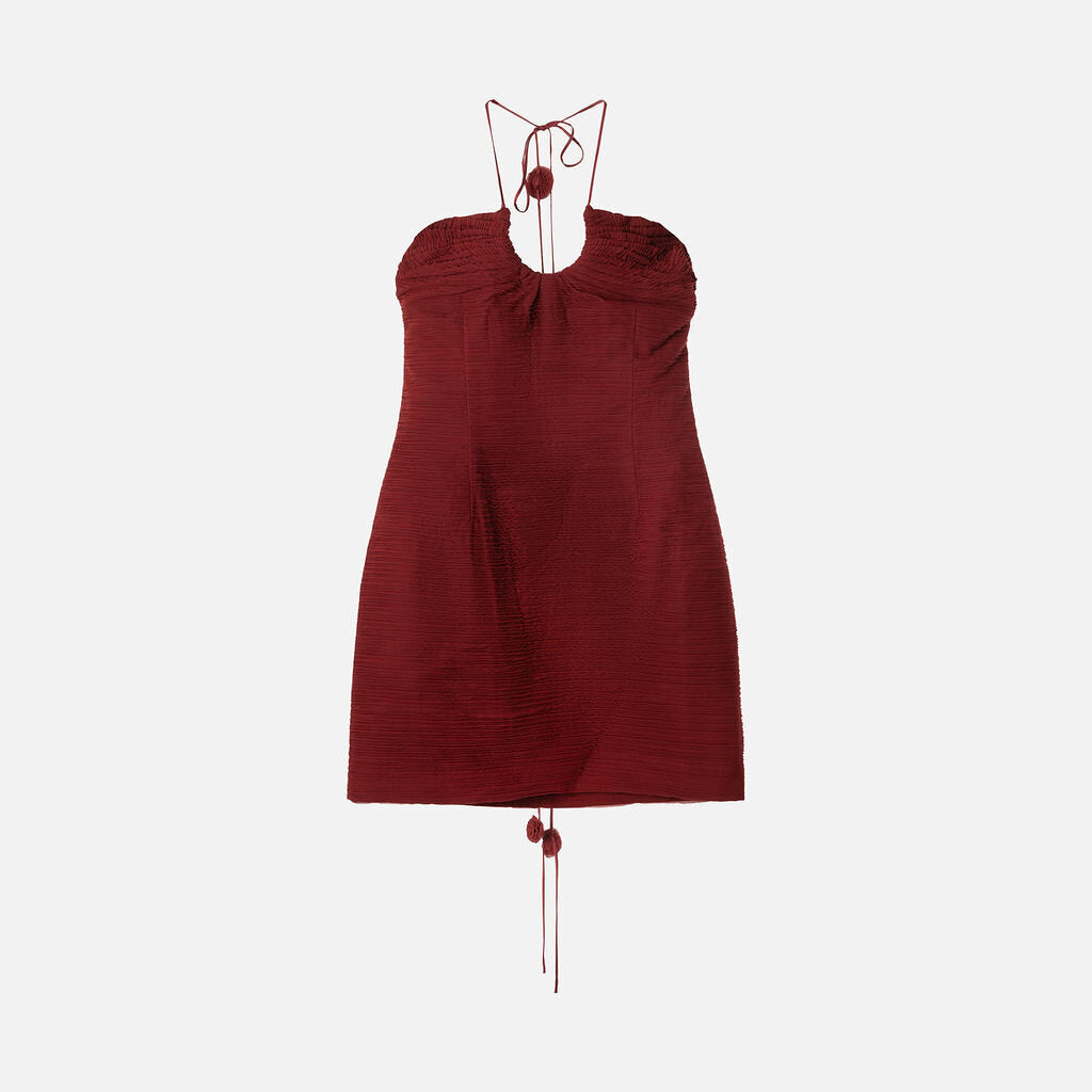 Magda Butrym Ruched Halter Dress