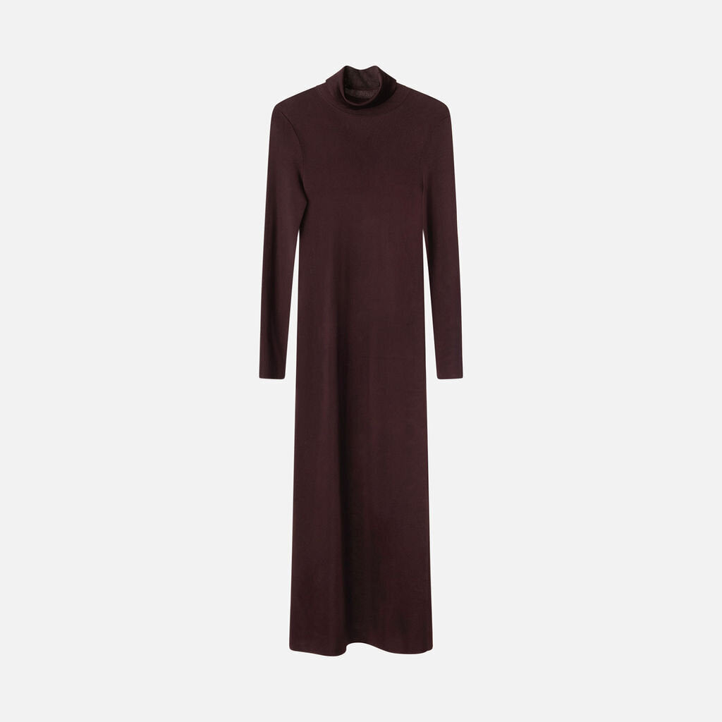 Veronica De Piante Plum Viscose Jersey Maxi Dress