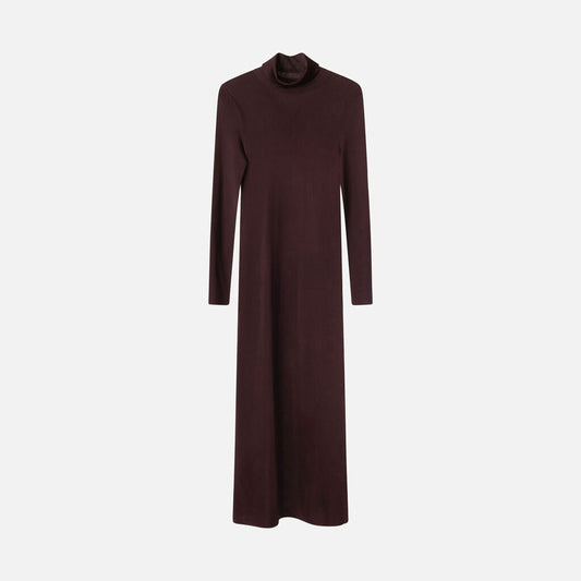 Veronica De Piante Plum Viscose Jersey Maxi Dress