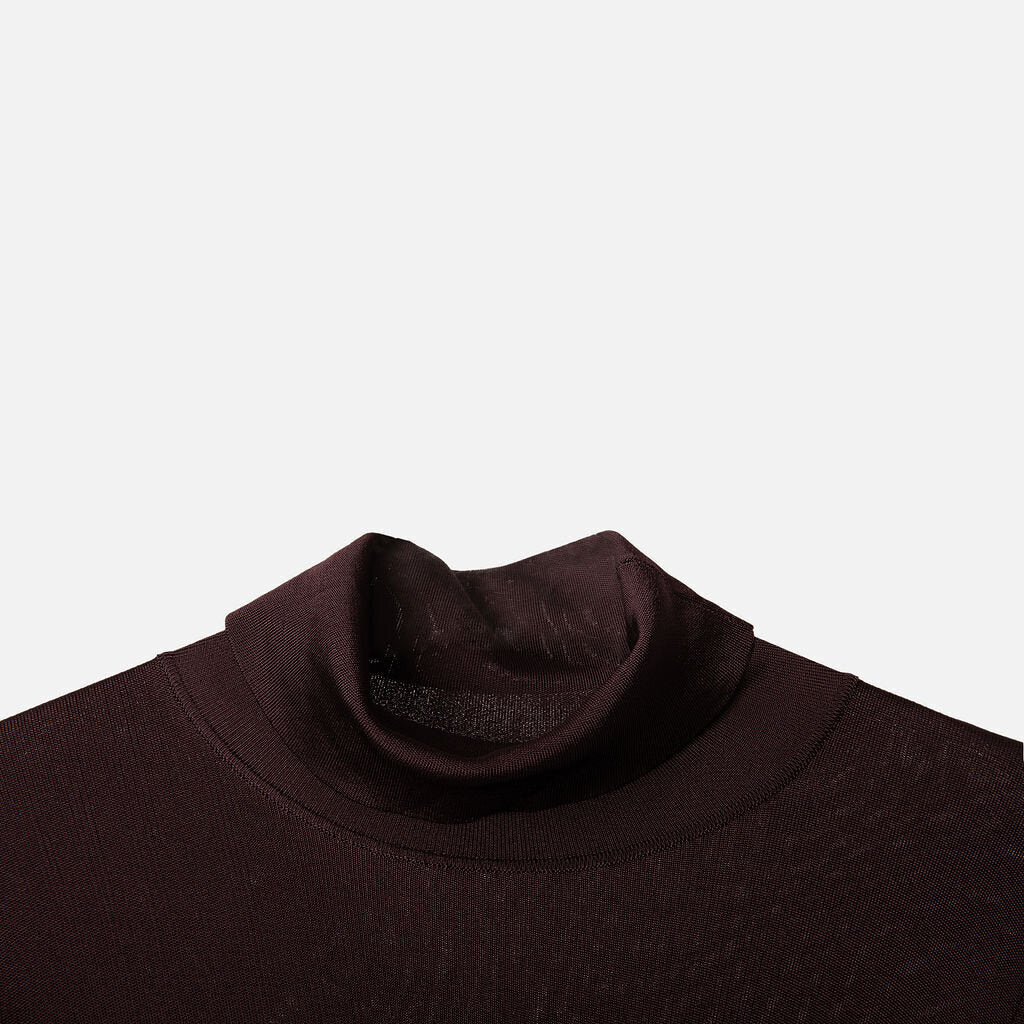 Veronica De Piante Plum Viscose Jersey Maxi Dress