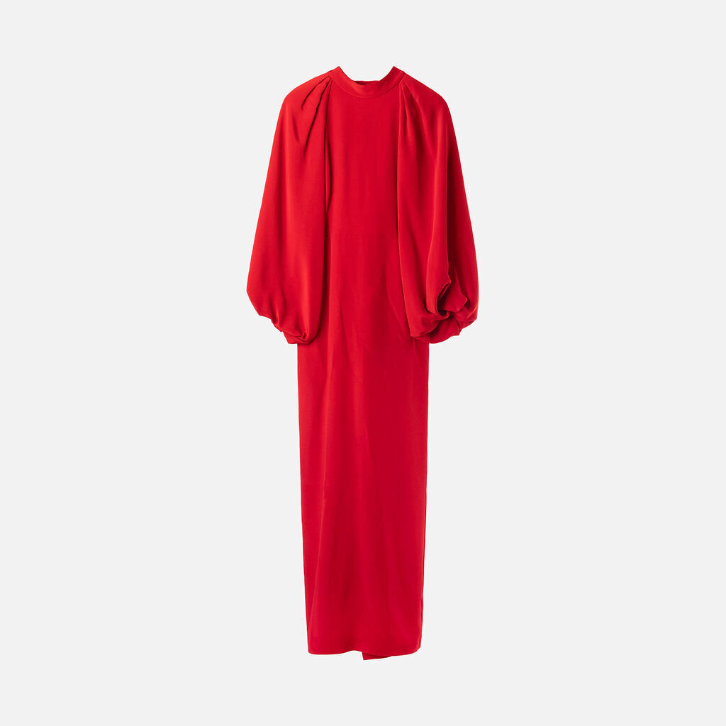 Adam Lippes Red Silk Maxi Dress