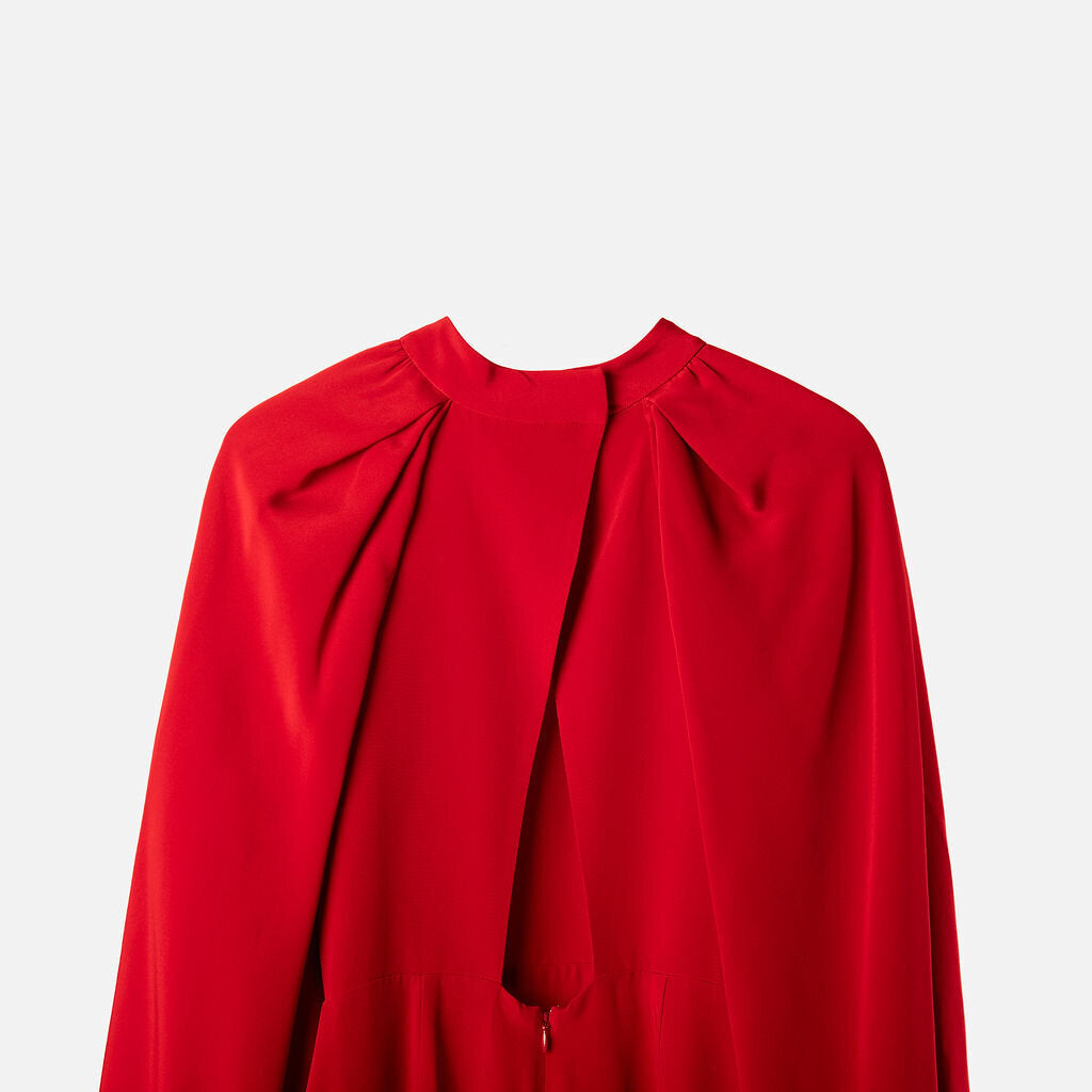 Adam Lippes Red Silk Maxi Dress
