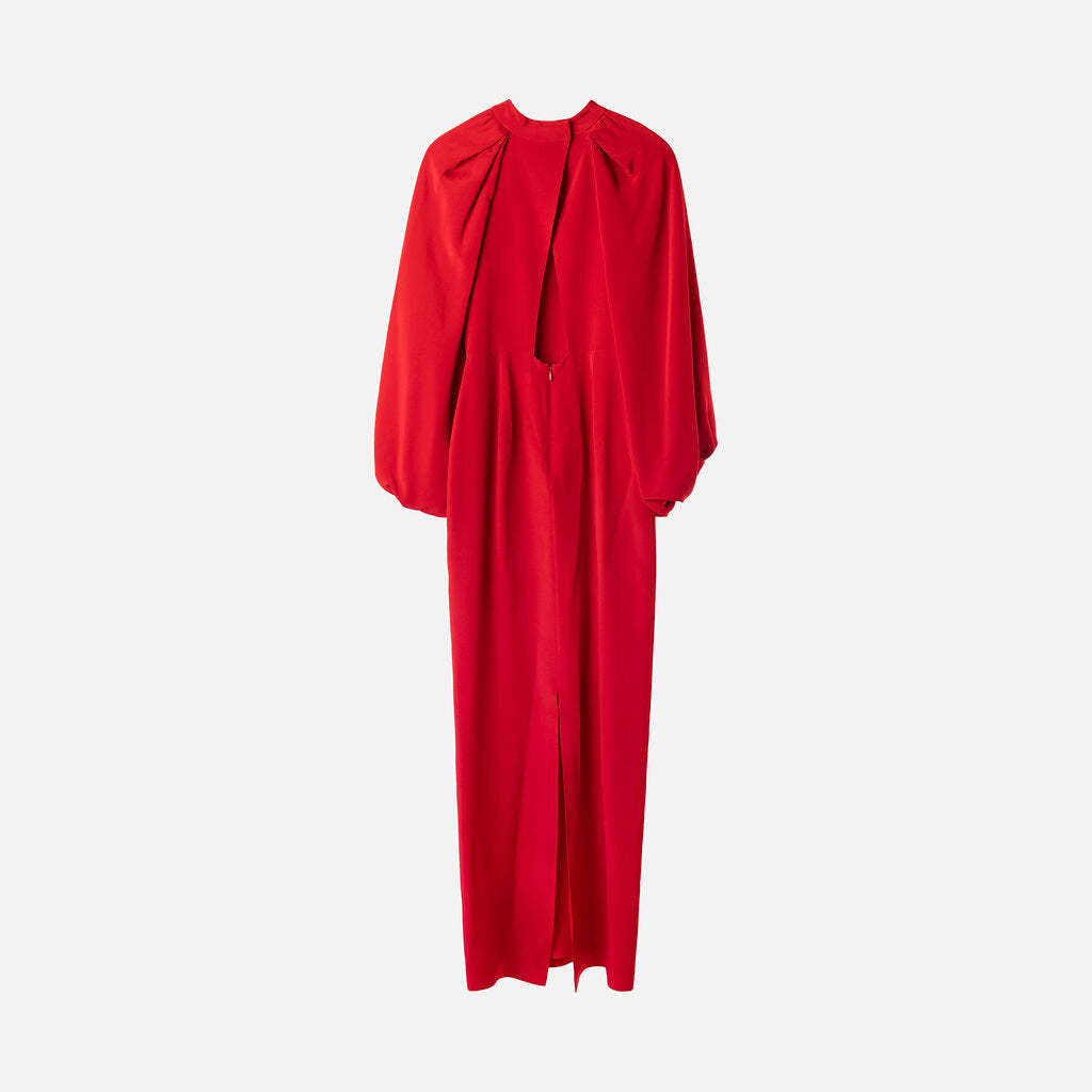 Adam Lippes Red Silk Maxi Dress