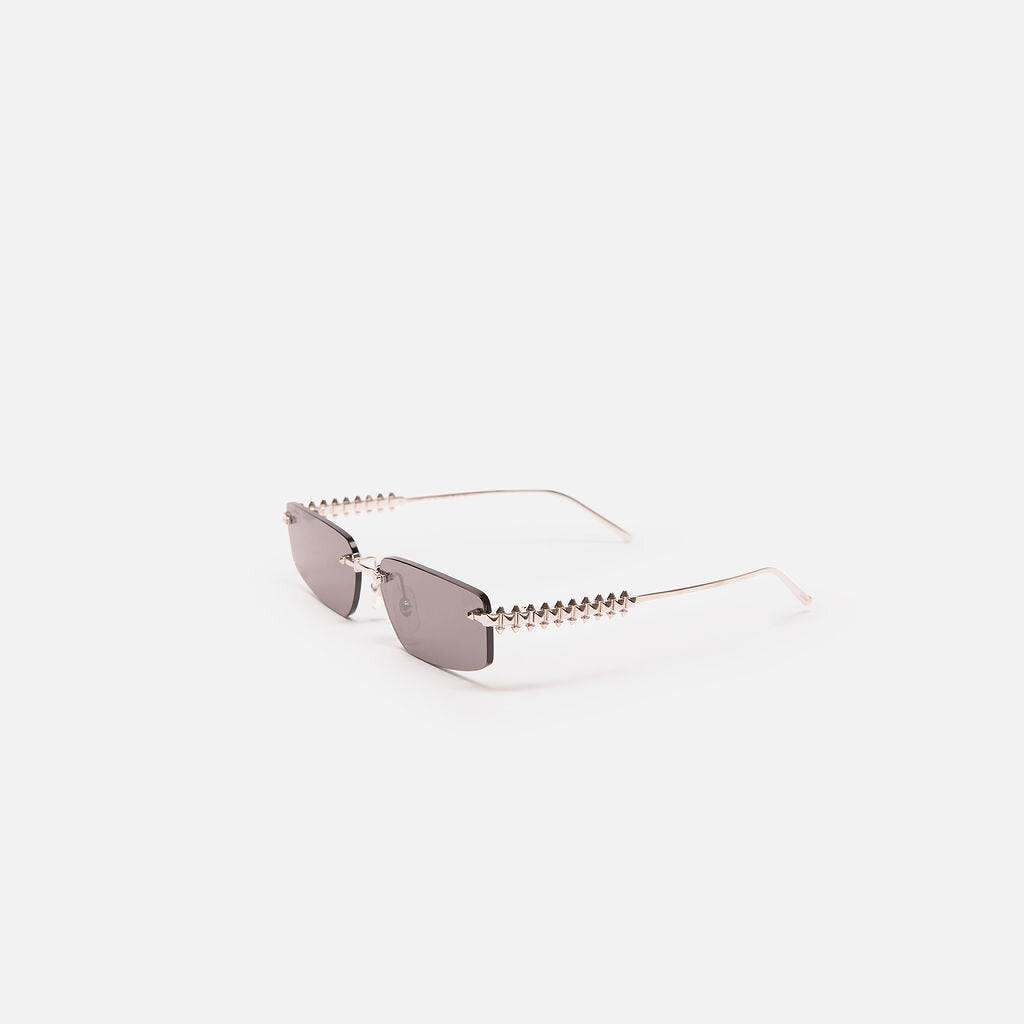 Cartier Rectangle Platinum-Plated Clash de Cartier Sunglasses