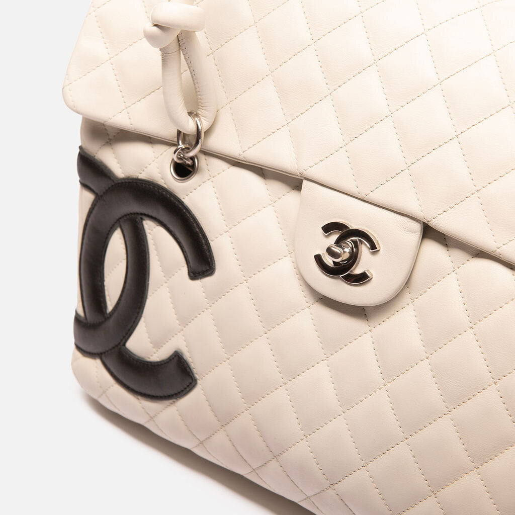 Chanel Black & White Cambon Flap Tote