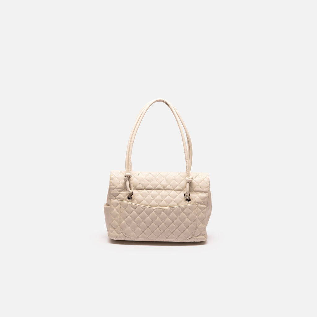 Chanel Black & White Cambon Flap Tote
