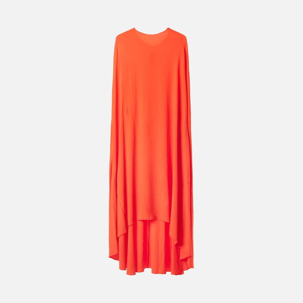 Brandon Maxwell Orange Viscose Mini Dress