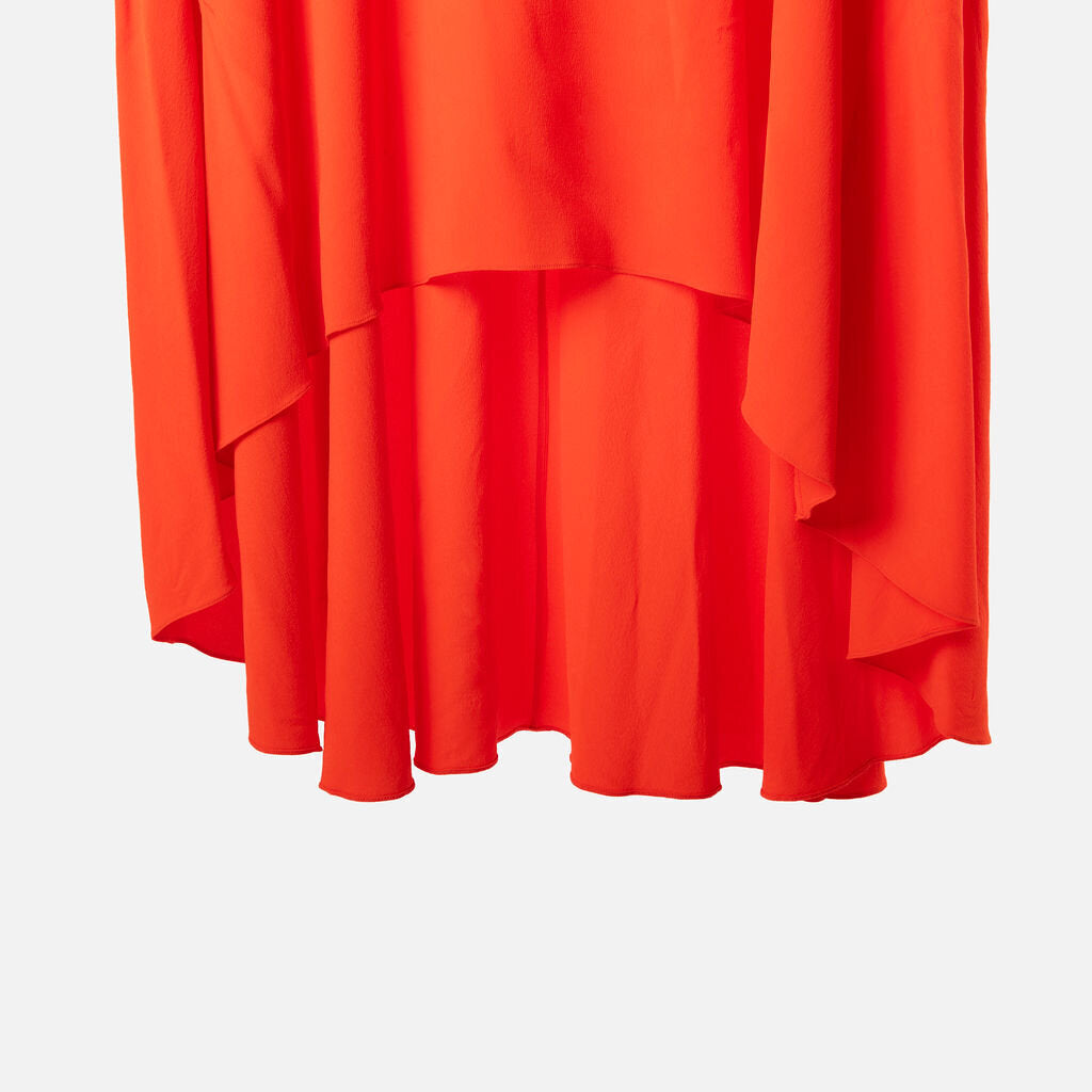 Brandon Maxwell Orange Viscose Mini Dress