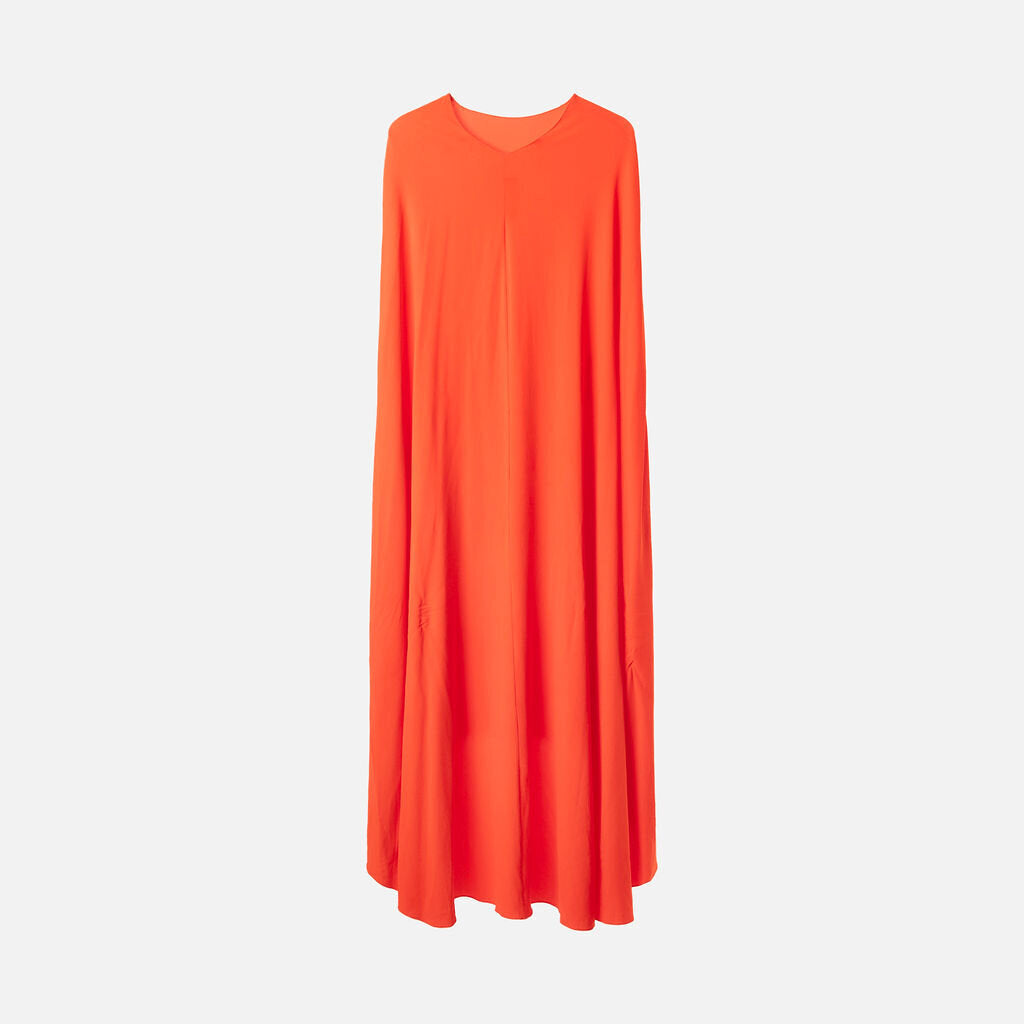 Brandon Maxwell Orange Viscose Mini Dress