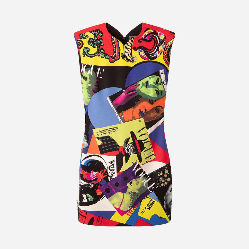Versace Tribute Multicolor Pattern Mini Dress (1991)