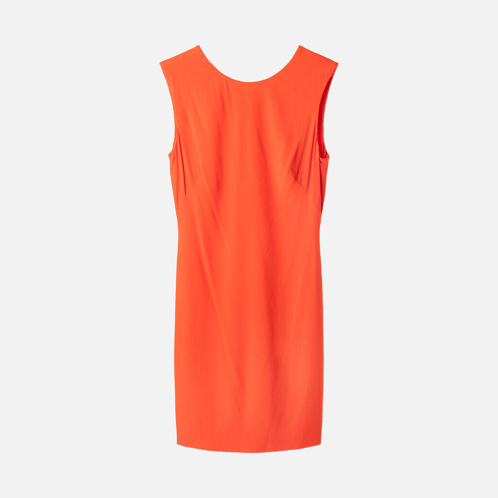 Brandon Maxwell Orange Viscose Mini Dress