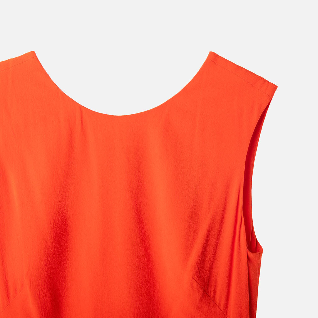 Brandon Maxwell Orange Viscose Mini Dress