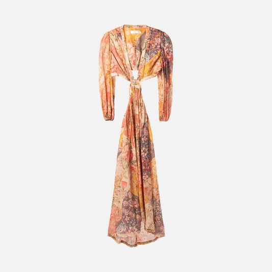 Zimmerman Multicolor Floral Cutout Maxi Dress