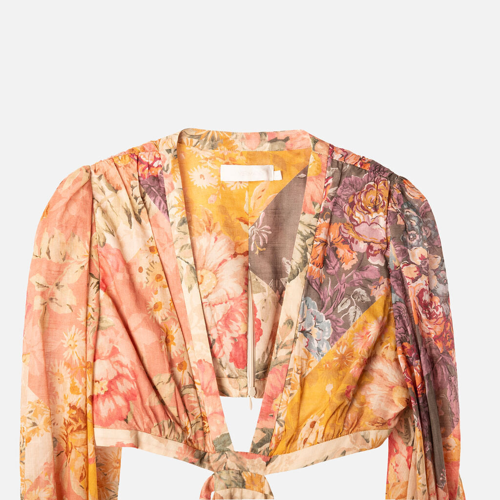 Zimmerman Multicolor Floral Cutout Maxi Dress