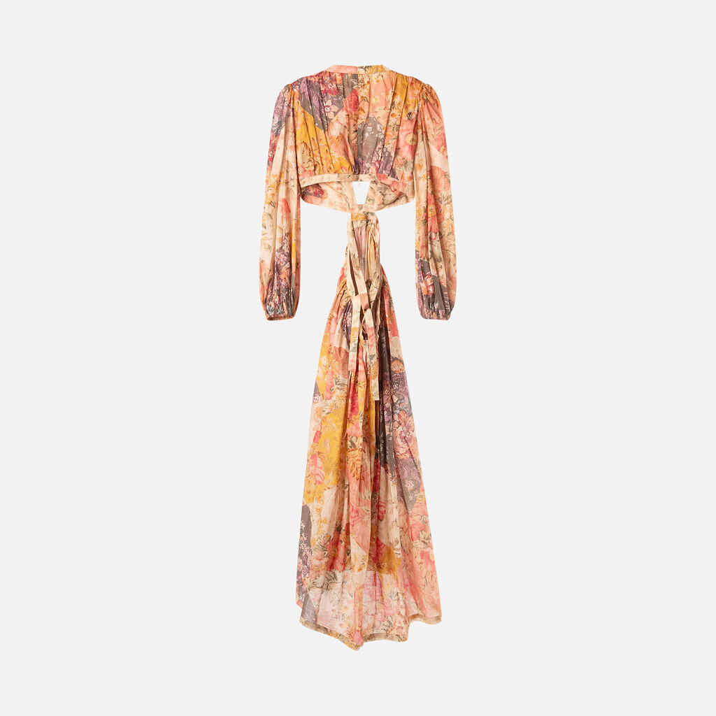 Zimmerman Multicolor Floral Cutout Maxi Dress
