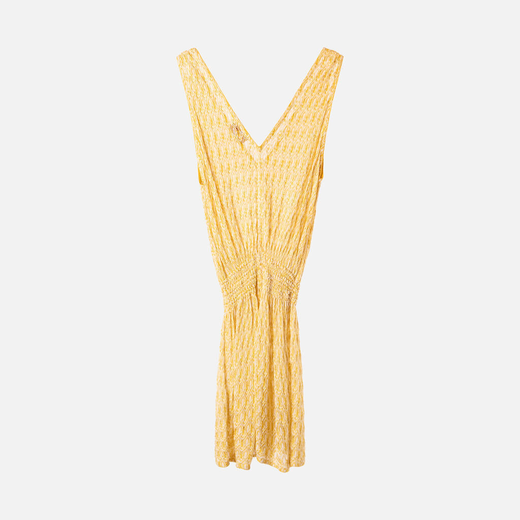 Missoni Mare Yellow Rayon Knit Romper