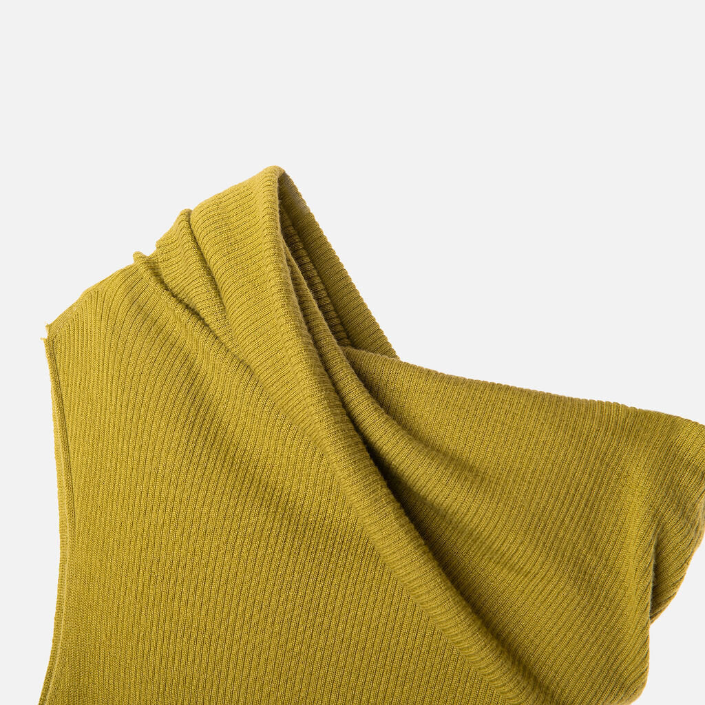 Rick Owens Green Ribbed Dress