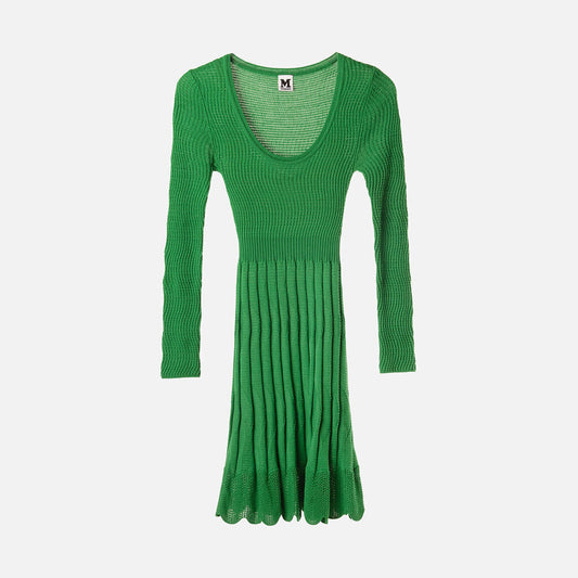 Missoni Green Knit Scoop Neck Dress