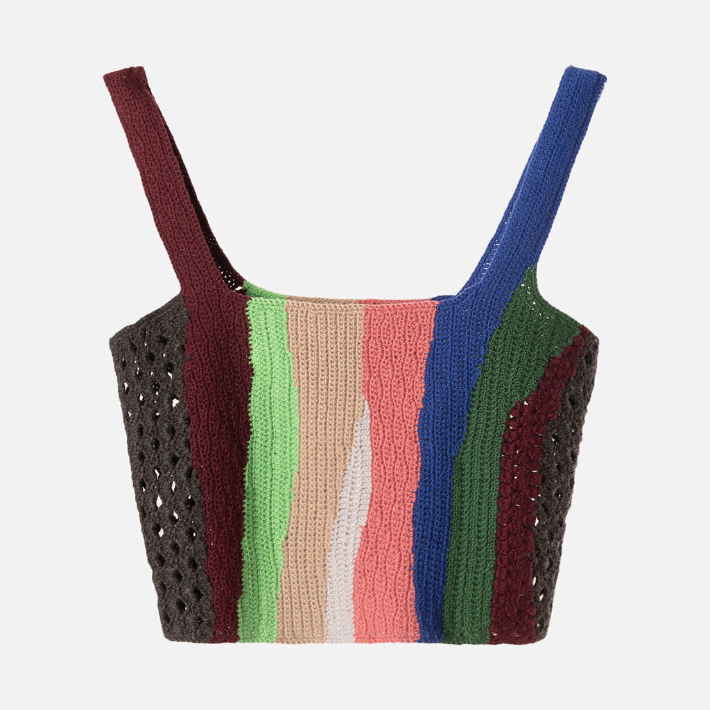 Gabriela Hearst Multicolor Cashmere Tank & Skirt Set