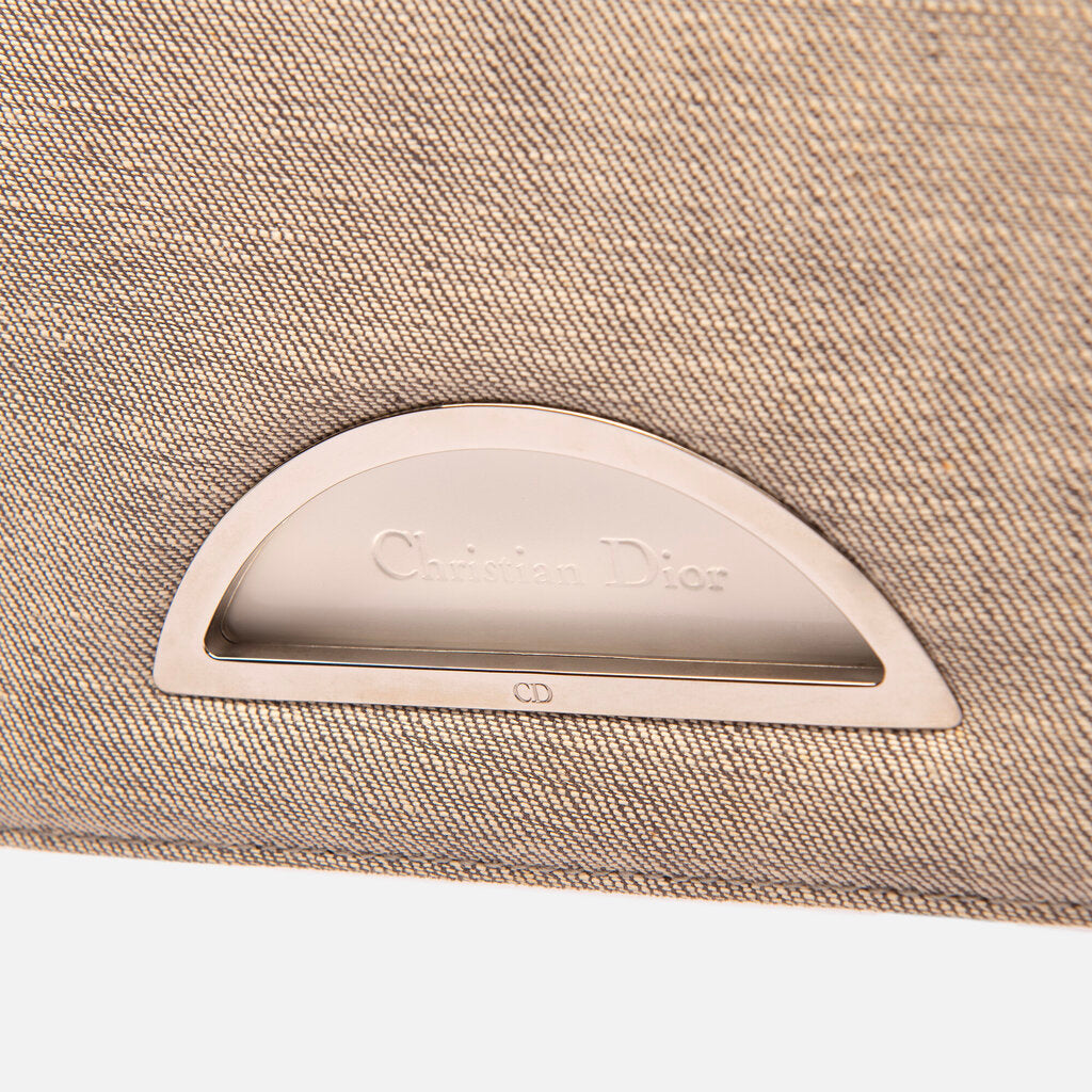 Dior Gray Denim Marispare Shoulder Bag