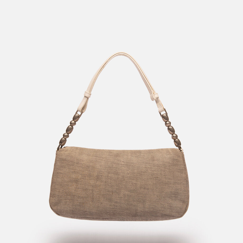 Dior Gray Denim Marispare Shoulder Bag
