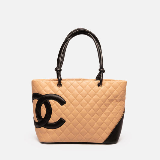 Chanel Black & Tan Cambon Tote