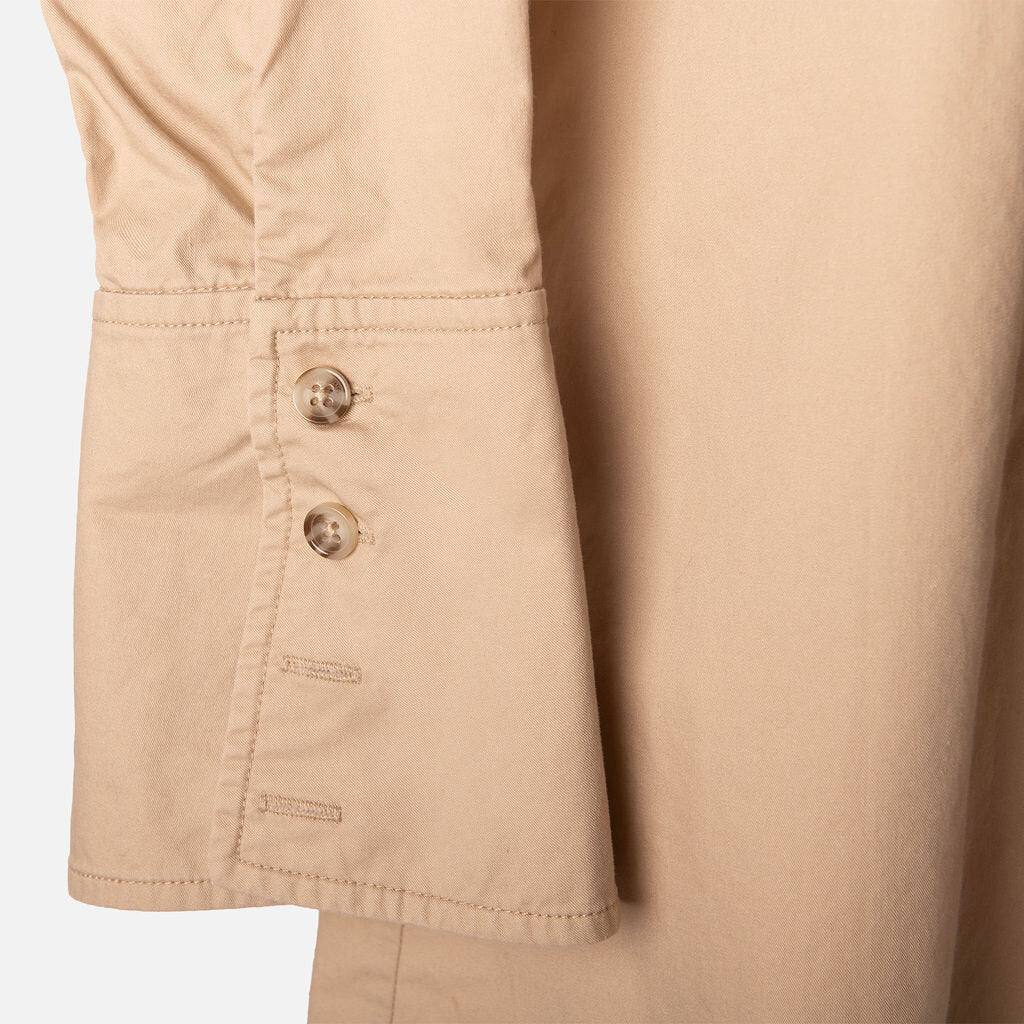 Anine Bing Tan Shirtdress Cotton Dress