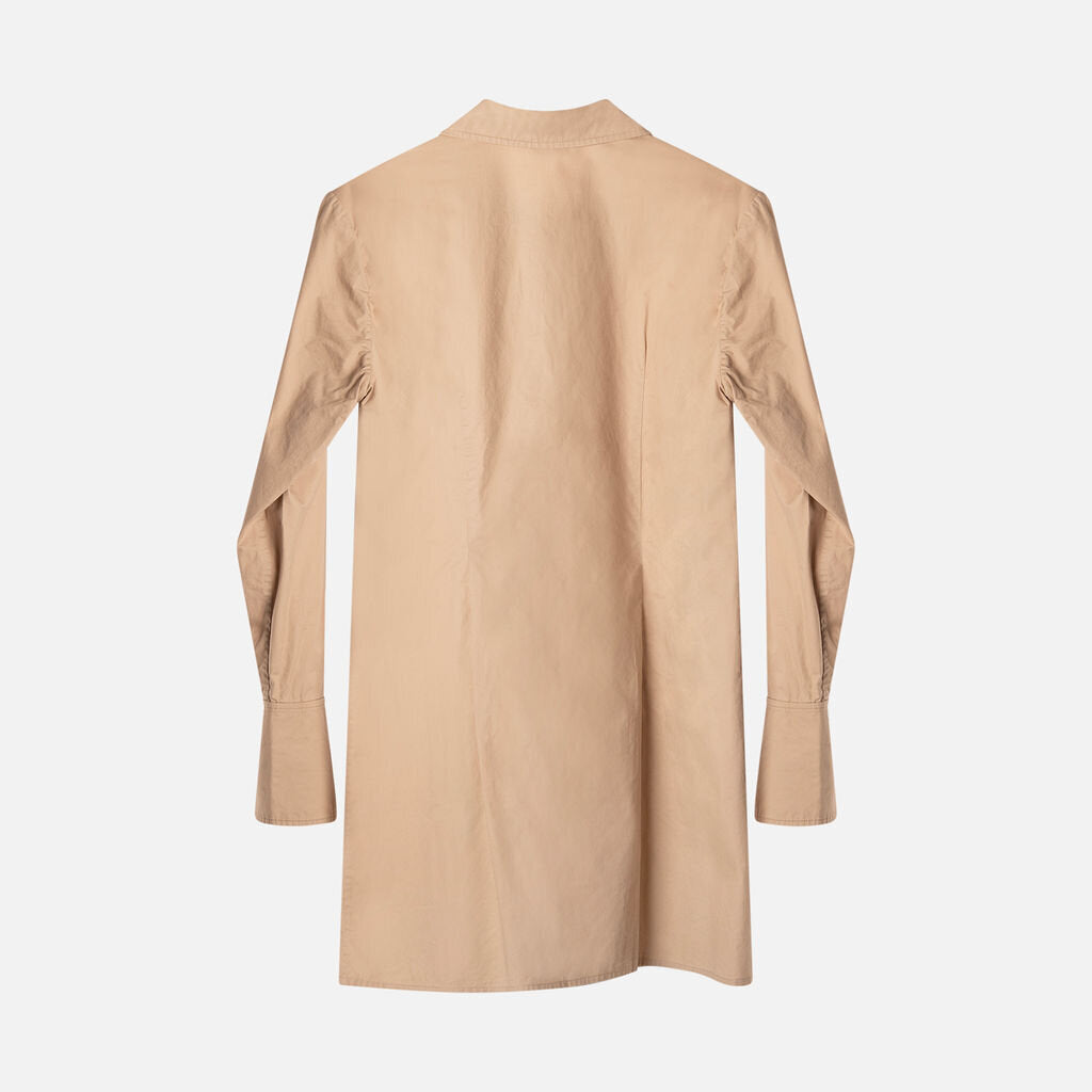 Anine Bing Tan Shirtdress Cotton Dress