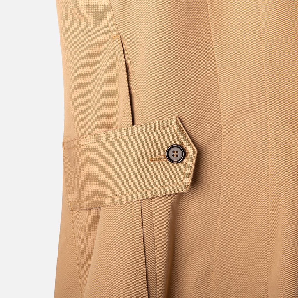 Chloe Khaki Cotton Canvas Zip-Front Dress (2014)