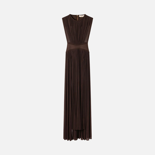 Zimmerman Brown Viscose Gathered Maxi Dress