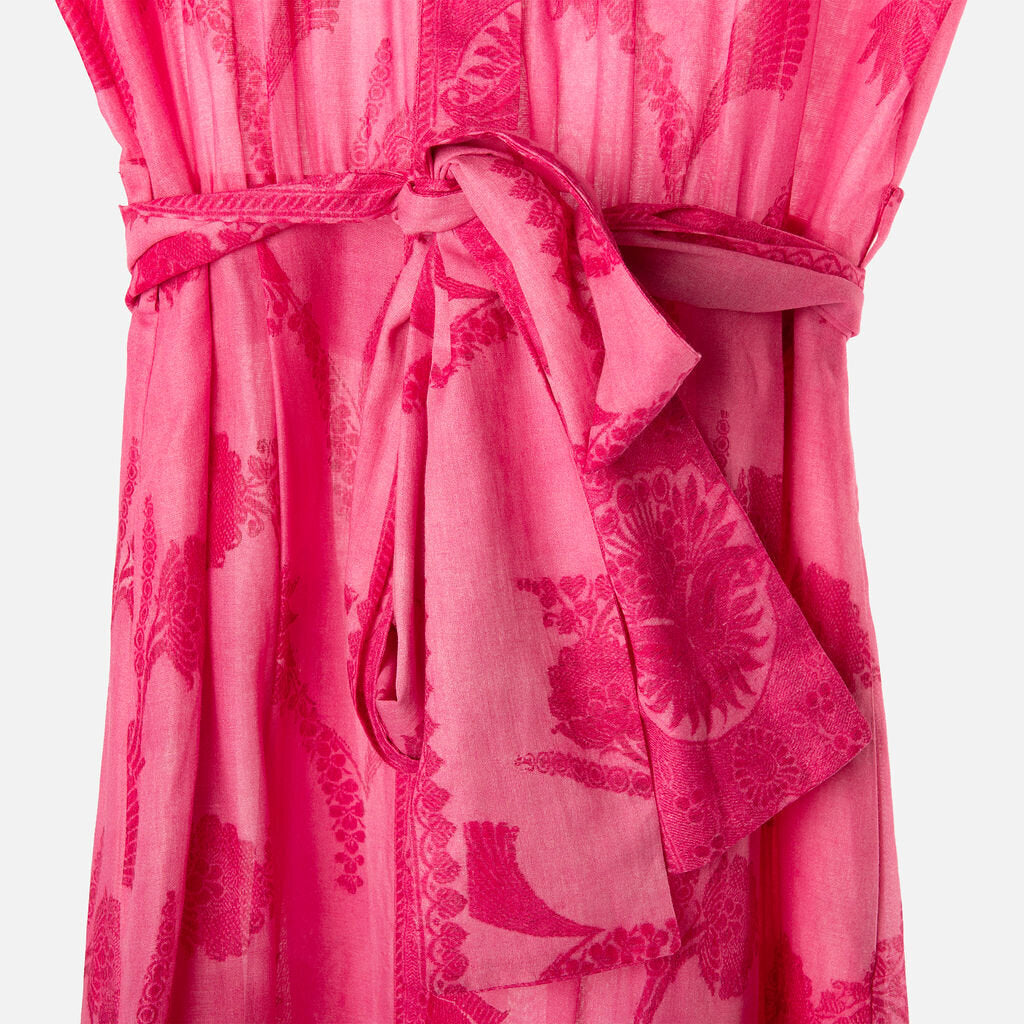 Giambattista Valli Pink Floral Print Shirt Dress