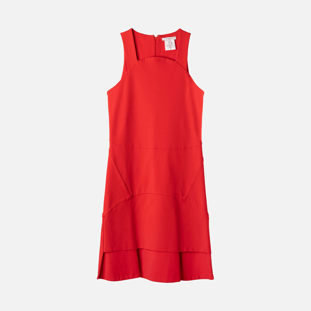 Givenchy Red Viscose Sleeveless Dress