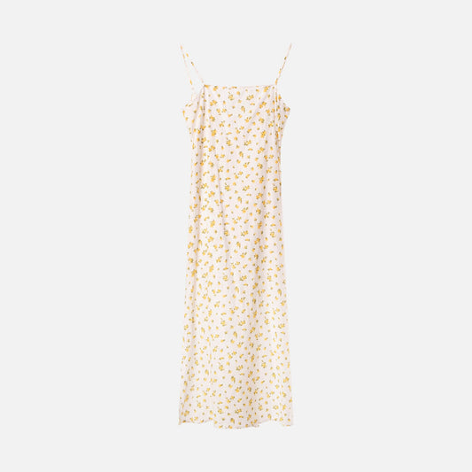 J. Crew White & Yellow Floral Sun Dress