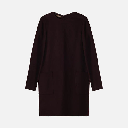 Loro Piana Purple Long Sleeve Dress