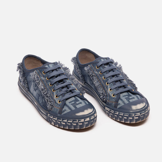 Fendi Denim Logo Sneakers