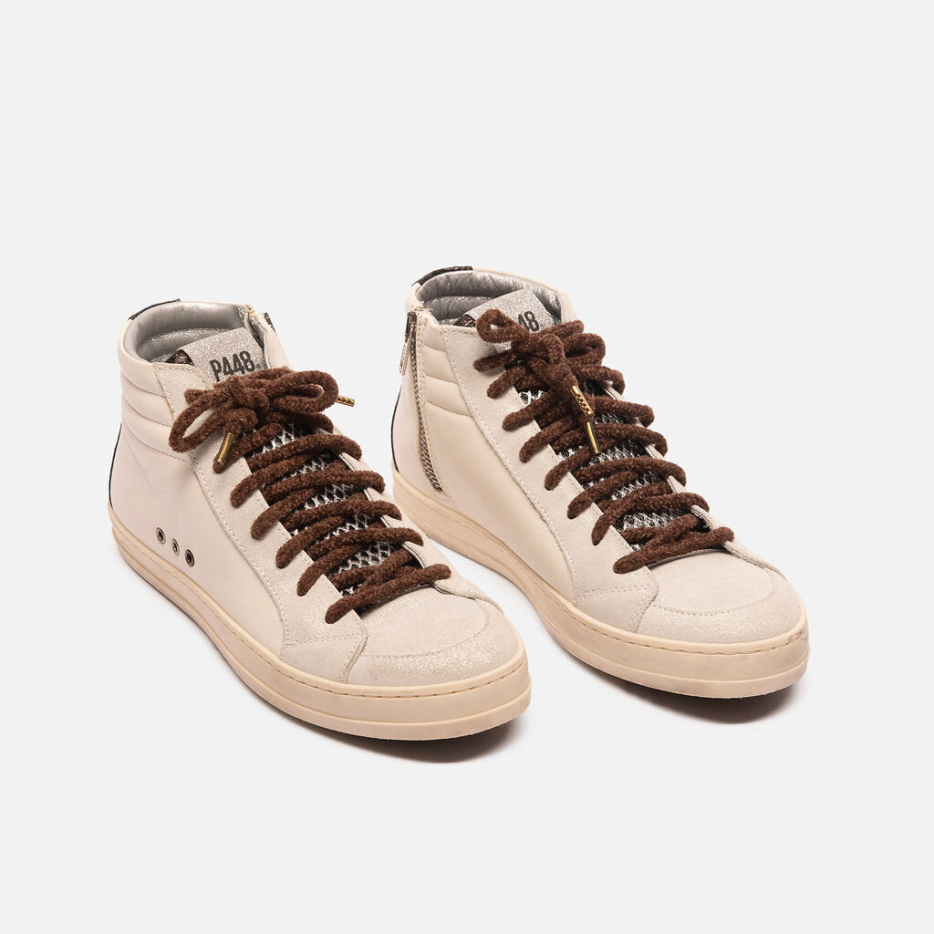 P448 Cream High Tops