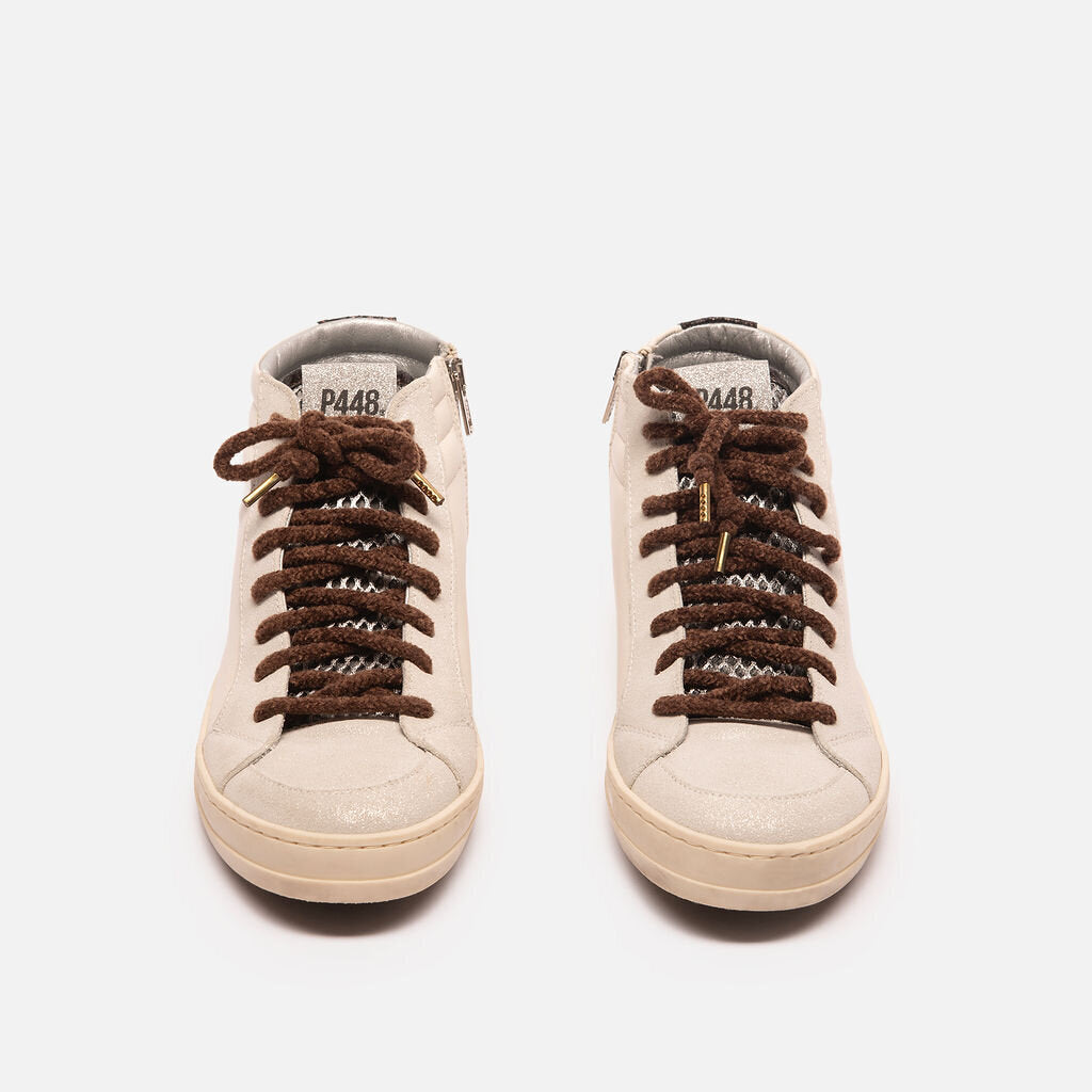 P448 Cream High Tops