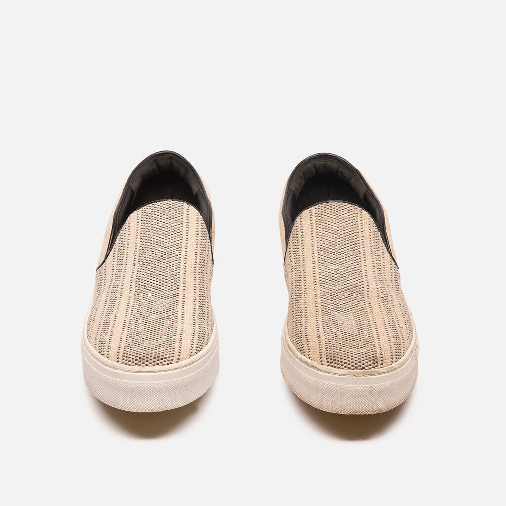 Celine Beige Canvas Slip on Sneaker