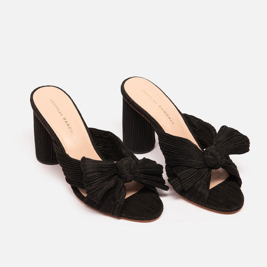 Loeffler Randall Black Bow Heeled Sandal
