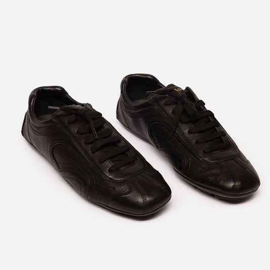 Prada Men's Black Leather Re-Edition Sneaker