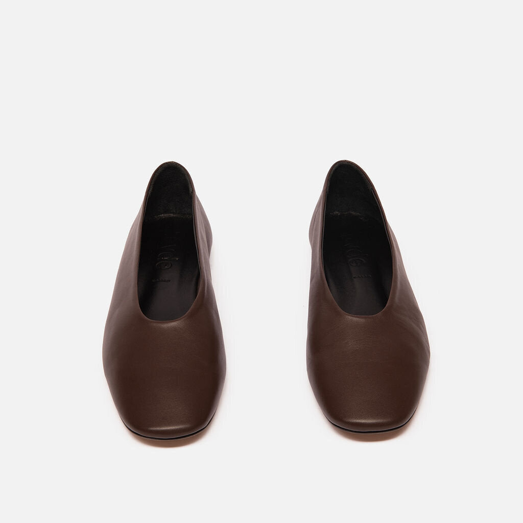 Aeyde Brown Ballet Flats