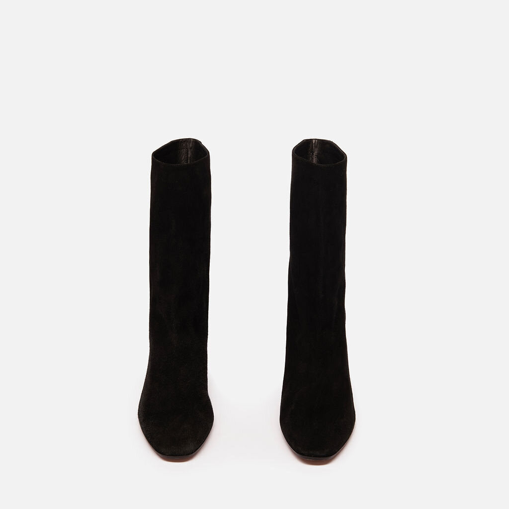 Altuzarra Black Suede Mid Calf Boot