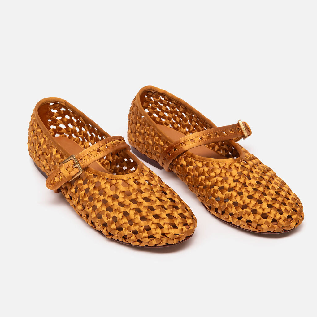 Naghedi Gold Woven Flat