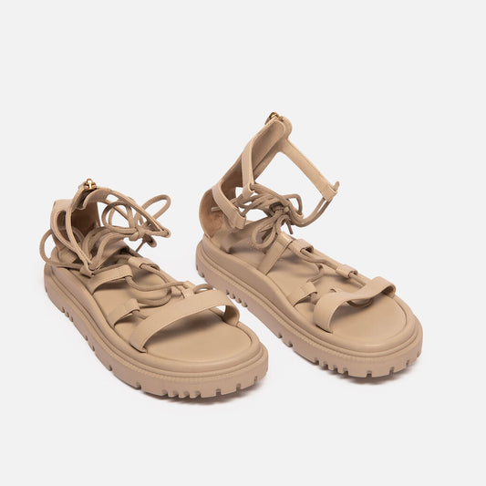 Christian Dior Grey Leather Strappy Sandals