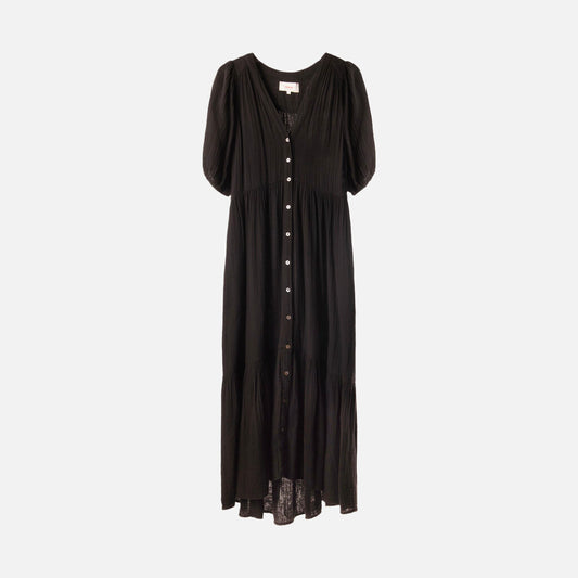 Xirena Black Cotton Maxi Dress